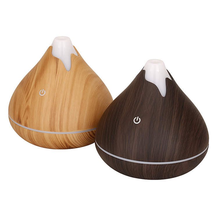 New Desktop usb Humidifier colorful night light Home Office mute air aromatherapy humidifier wood grain
