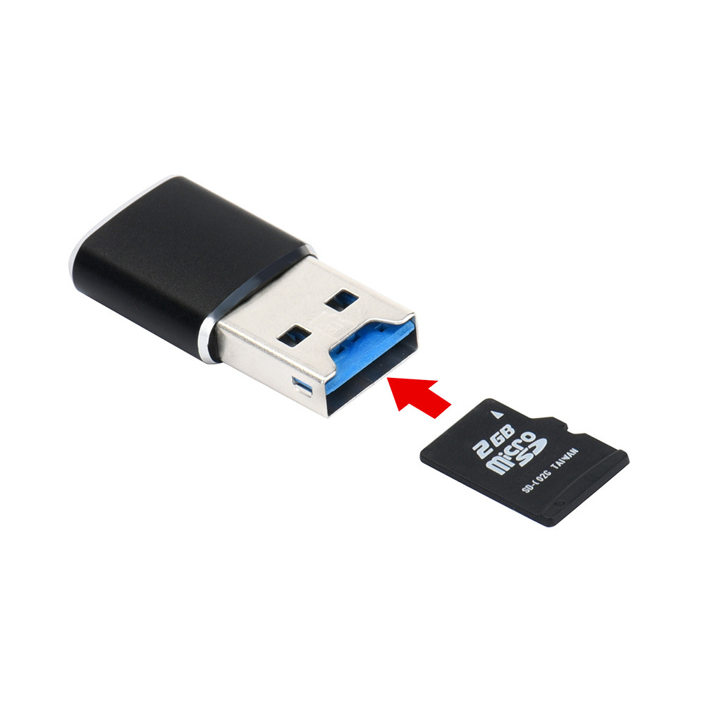 USB3.0 card reader MICRO SD card reader aluminum alloy shell Factory Direct