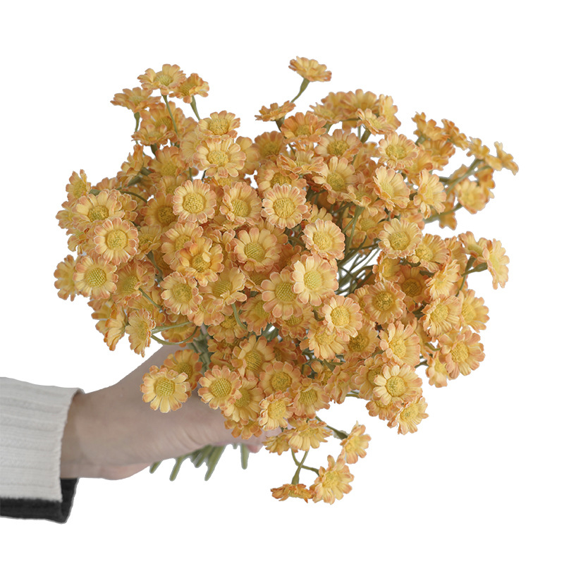 Korean ins style fresh simulation white Daisy fake flower studio shooting props simulation handle beam chamomile