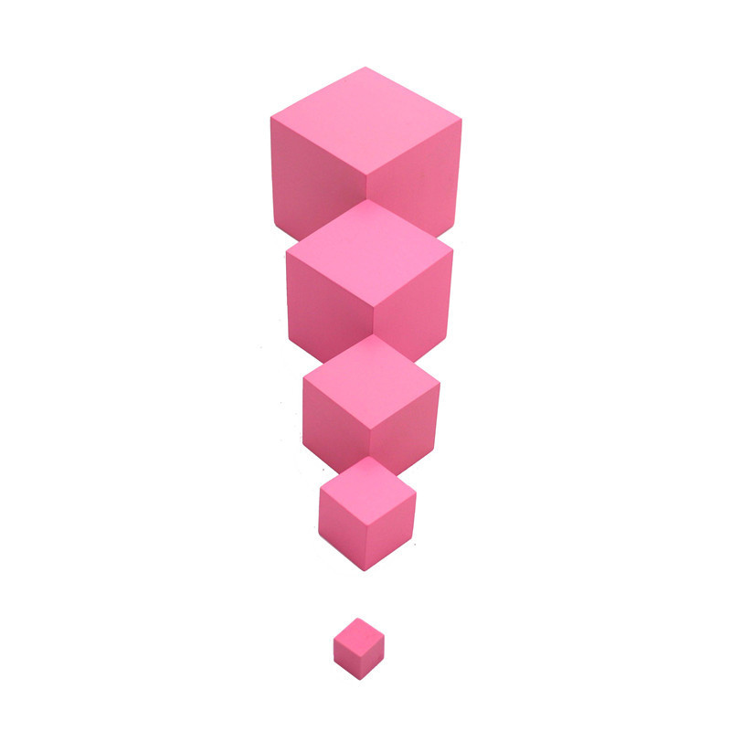 Монтессори международное издание Pink Tower Сенсорный детский сад Монтессори Раннее детское образование Обучающие инструменты Детские игрушки