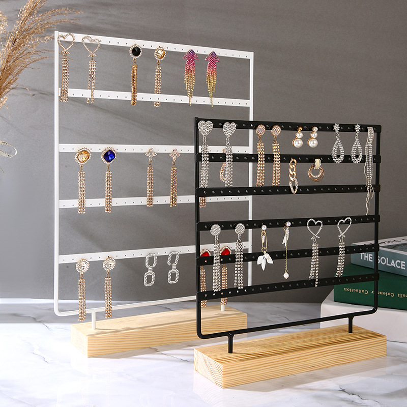 Metal jewelry rack porous multi-layer earrings ear studs display stand jewelry store live studio stall jewelry display props