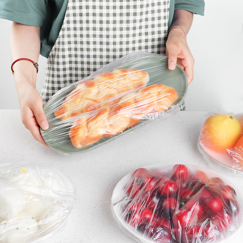 Yunlei Disposable Preserving Film Cover for Refrigerator Fruit and Vegetable Leftover with Stretch Mouth and Multi-function Fresh-keeping Cover for Household