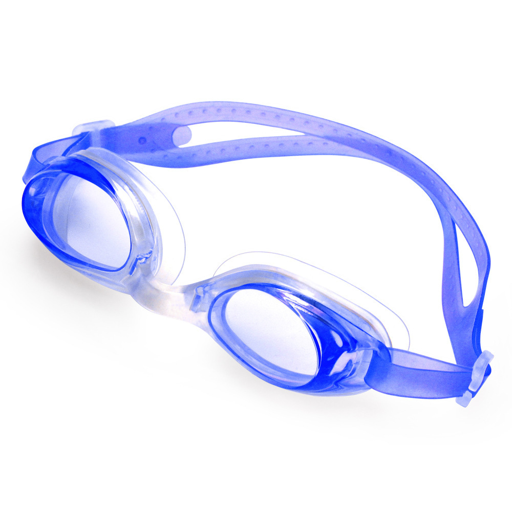Factory direct spot wholesale bag professional waterproof transparent high-definition adult children's men's and women's flat one-piece swimming goggles