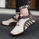 Men's Shoes Front Lace-up High-end New Style Shoes Breathable Men's Running Shoes All-match Swivel Button sneaker Men's Style