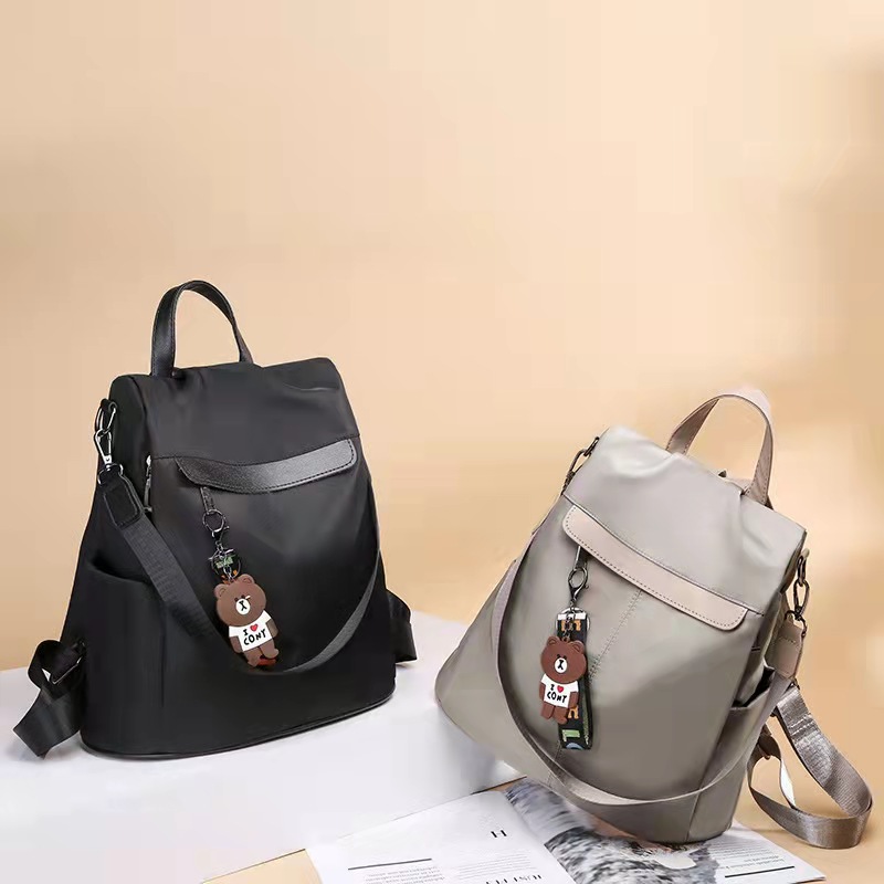Anti-theft Backpack Women's 2021 New Fashion Oxford Cloth Canvas Autumn and Winter Travel Small Backpack Large Capacity Schoolbag