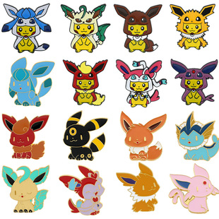Pokemon Brooch Pokemon Metal Badge Pokemon Cute Cartoon Anime Peripheral