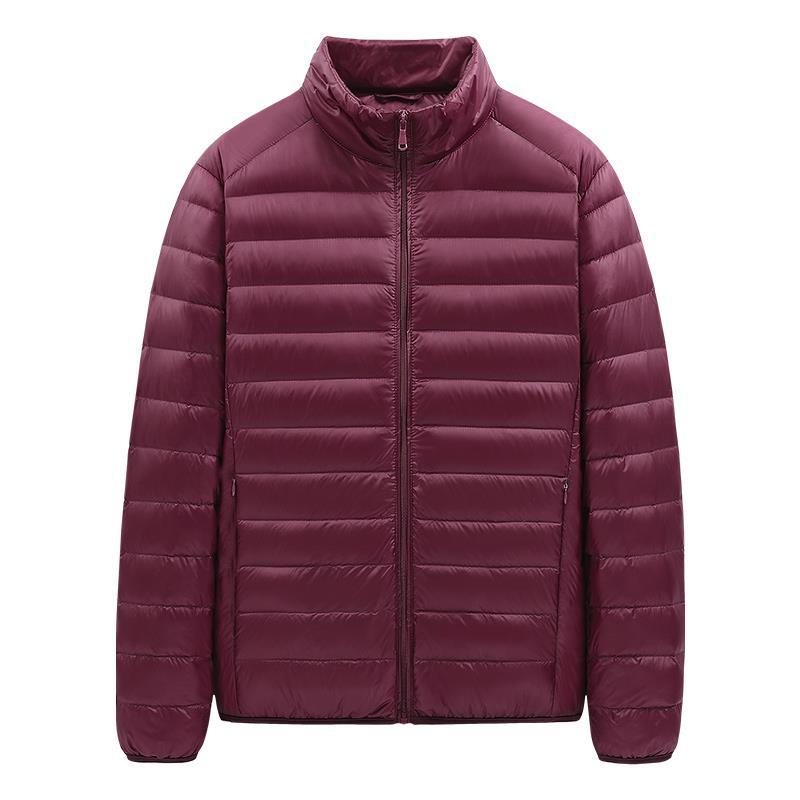 2022 new men's down cotton-padded jacket youth solid color cotton-padded jacket coat spot light size men's a generation of hair