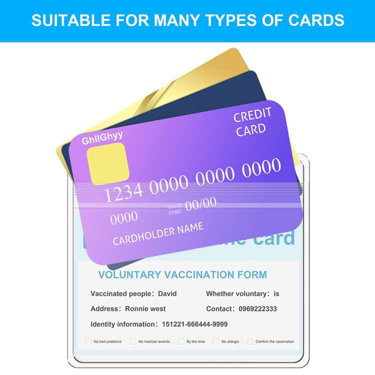 Factory wholesale PVC soft badge cover waterproof card certificate student card cover transparent exhibition PVC card cover card cover