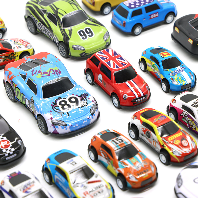 Children's toy car mini Huili car simulation alloy car racing model Park night market Yiwu stall