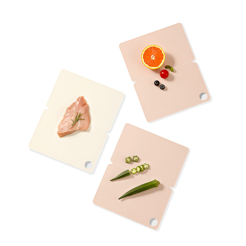 FaSoLa Household Multi-functional Plastic Cutting Board Kitchen Foldable Fruit Cutting Board Double-sided Non-slip Cutting Board