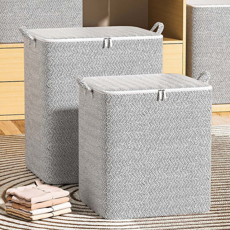 Large Capacity Home Use Storage Box Quilt Storage Bag Clothes Quilt Moving Bedroom Organizer Box Cleaning Tools Bag