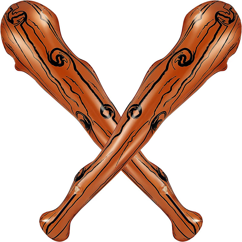 Factory spot PVC inflatable stick wood stick hammer strike expulsion stick caveman play props