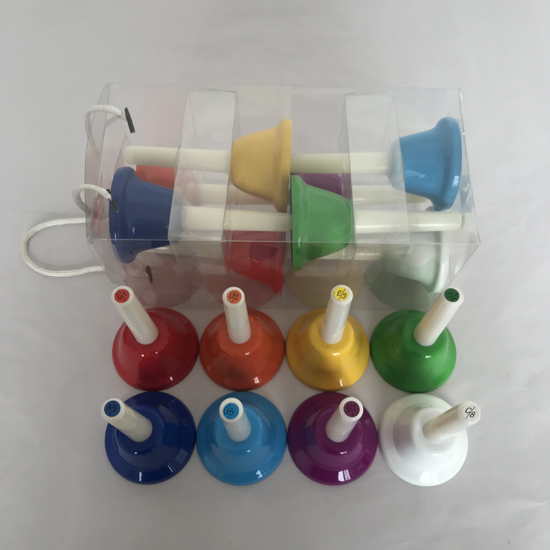 Orff children's percussion instrument 8-tone color clock melody clock rainbow clock eight-tone class Bell