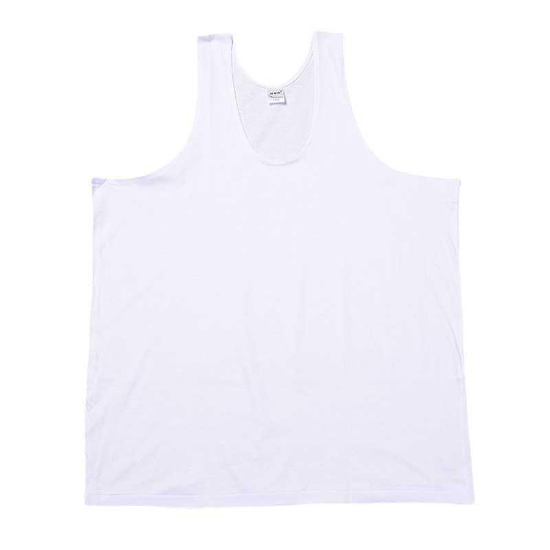 Men's crew neck vest old man cotton breathable elderly men's vest solid color white T-shirt manufacturers wholesale