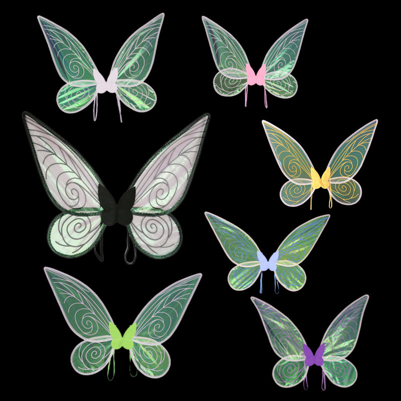 Zilin Cross-border Amazon Festival Party Performance Props Trumpet Angel Wings Colorful Butterfly Elf Wings