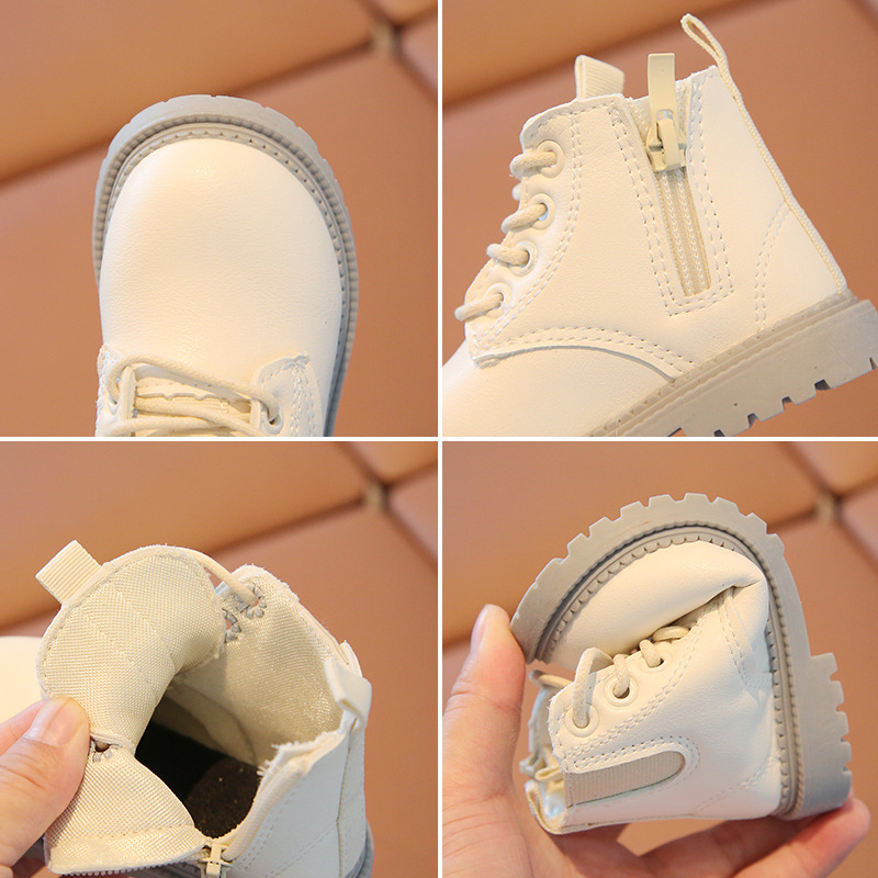 Autumn and winter New Korean version of Baby men's and women's fashion Martin boots baby non-slip breathable foreign trade 0-3 years old a generation of 1