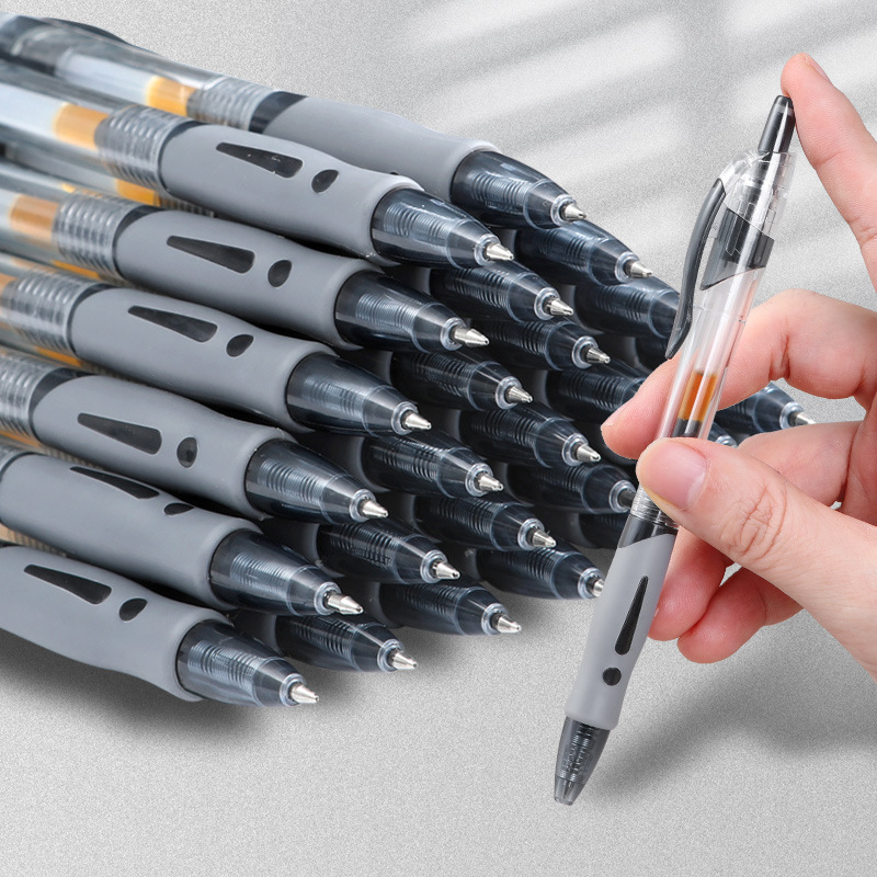 GP-1008 press gel pen 0.5mm black bullet office signature carbon pen student brush pen Red