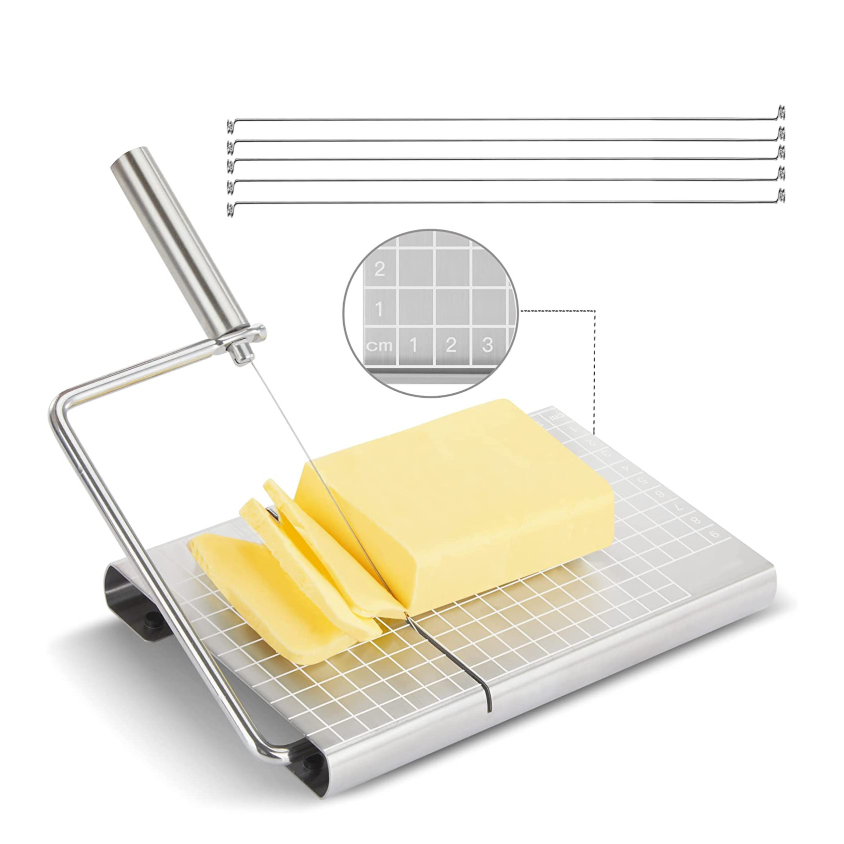 Stainless Steel Cheese Slicer Home Ham Cheese Slicer Cheese Slicer Kitchen Cheese Gadget