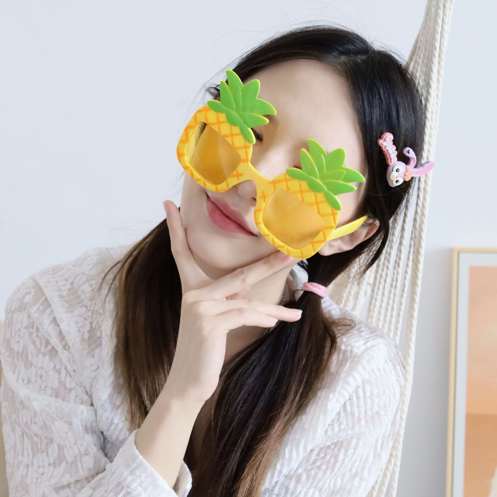 Hawaii beach party glasses festival party pineapple shape glasses fruit party supplies funny glasses