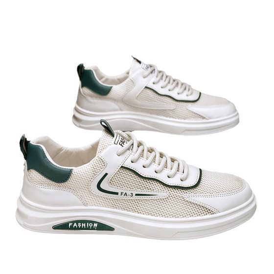 2022 New Small White Sneakers Summer Breathable Mesh Hollow Mesh Mesh Sports Casual Wear-resistant Shoes Men's Trendy Shoes