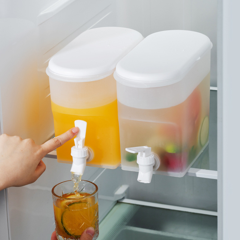 家用冰箱冷水壶带水龙头大容量水果茶凉水壶果汁饮料桶冰水杯批发