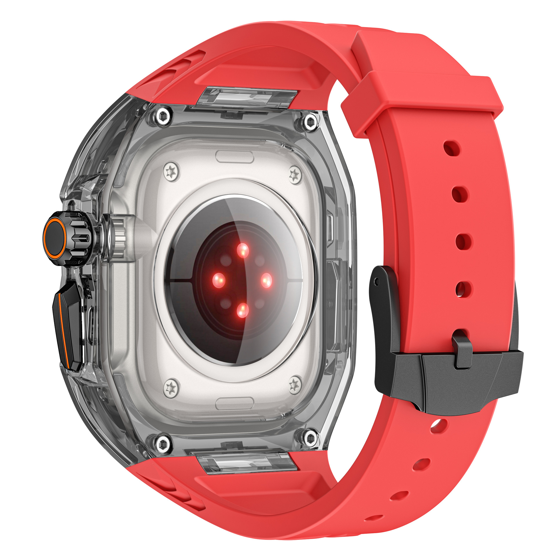 Apple 10 generation for AppleWatch7-10 generation Rambo modified Richard wind transparent TPU Apple strap