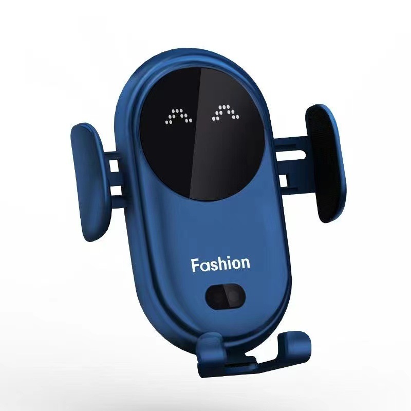New S11 smart infrared sensor car wireless charger 10W/15W fast charging mobile phone holder with sound effect