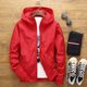 Spring and Autumn Men's Jacket Large Size Coat Teenagers Korean Thin Top Clothes Hooded Trench Coat Coat Printed logo
