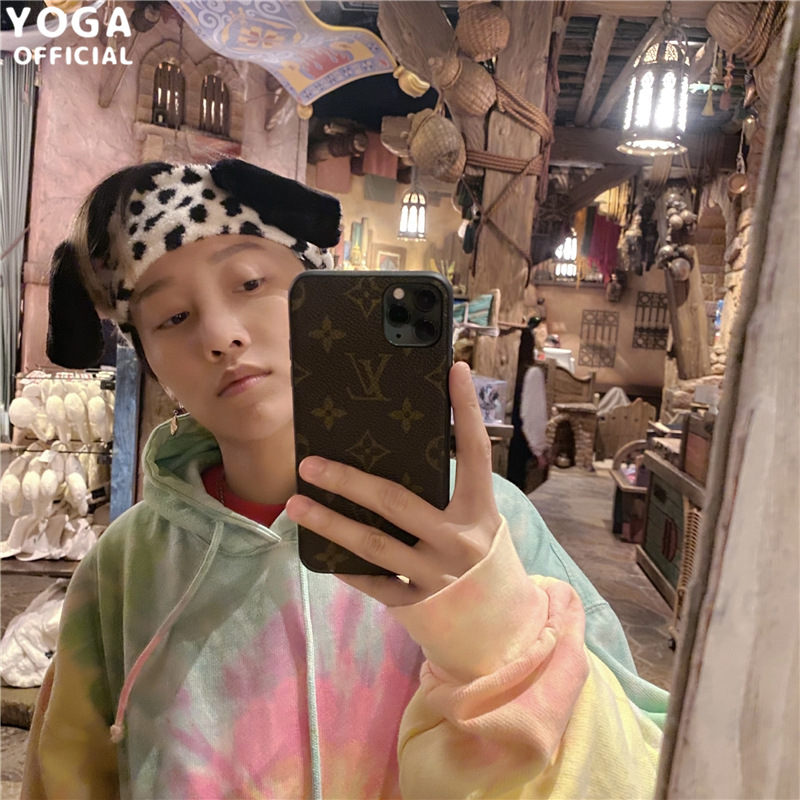 Liu Yuxin Cute Kuila 101 Dalmatian Dog Plush Hair Band Sweet Japanese ins Hair Band Headband Trendy Headwear