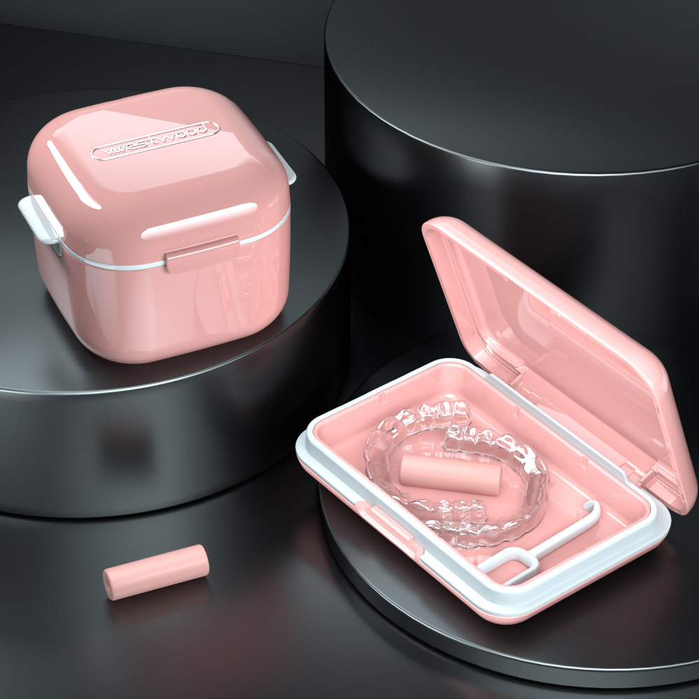 Westwood VT001 Профессиональный ортодонтический Невидимый корректор Прозрачный держатель Кронштейн Коробка для замачивания Коробка для зубных протезов