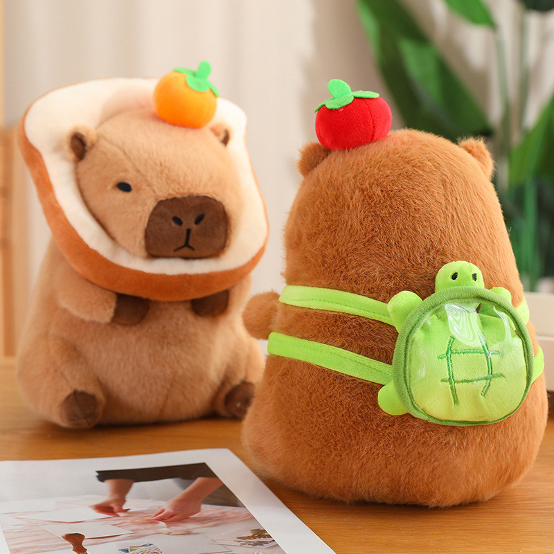 Internet Celebrous Same-style Transformation Kapibala Doll Cute Plush Doll Toy Children's Birthday Gift Capybara Doll