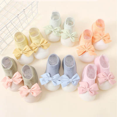 2023 new spring and summer bow baby cute baby girl princess wind baby socks shoes baby toddler shoes