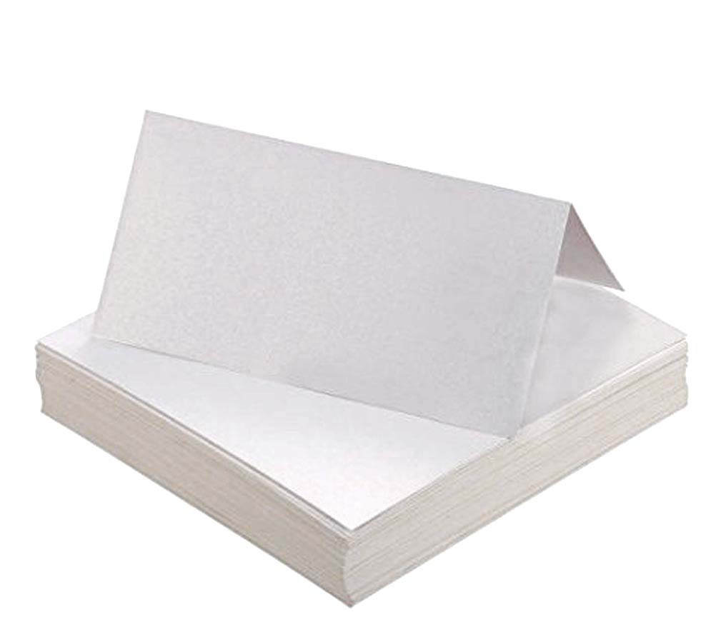 Pearlescent paper Kraft paper blank white seat card stereo paper table card name seat Card Factory in stock wholesale