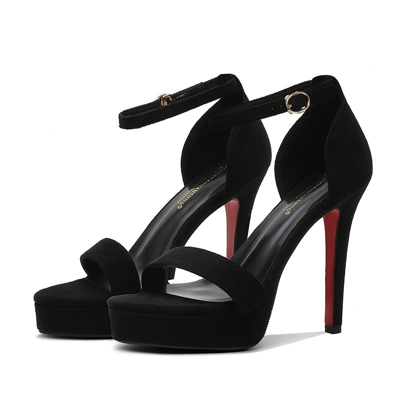 Item no 518-6 stiletto heel 12cm high heels waterproof platform fashion buckle sandals women 34-39 size