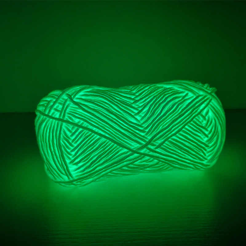 New Featured 50g Luminous Yarn 2mm Handmade DIY Creative Doll Doll Crochet Straight Hair
