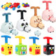 One Piece Free Shipping TikTok Internet Popular Same Children's Pressing Aerodynamic Balloon Car Toy Coasting Car