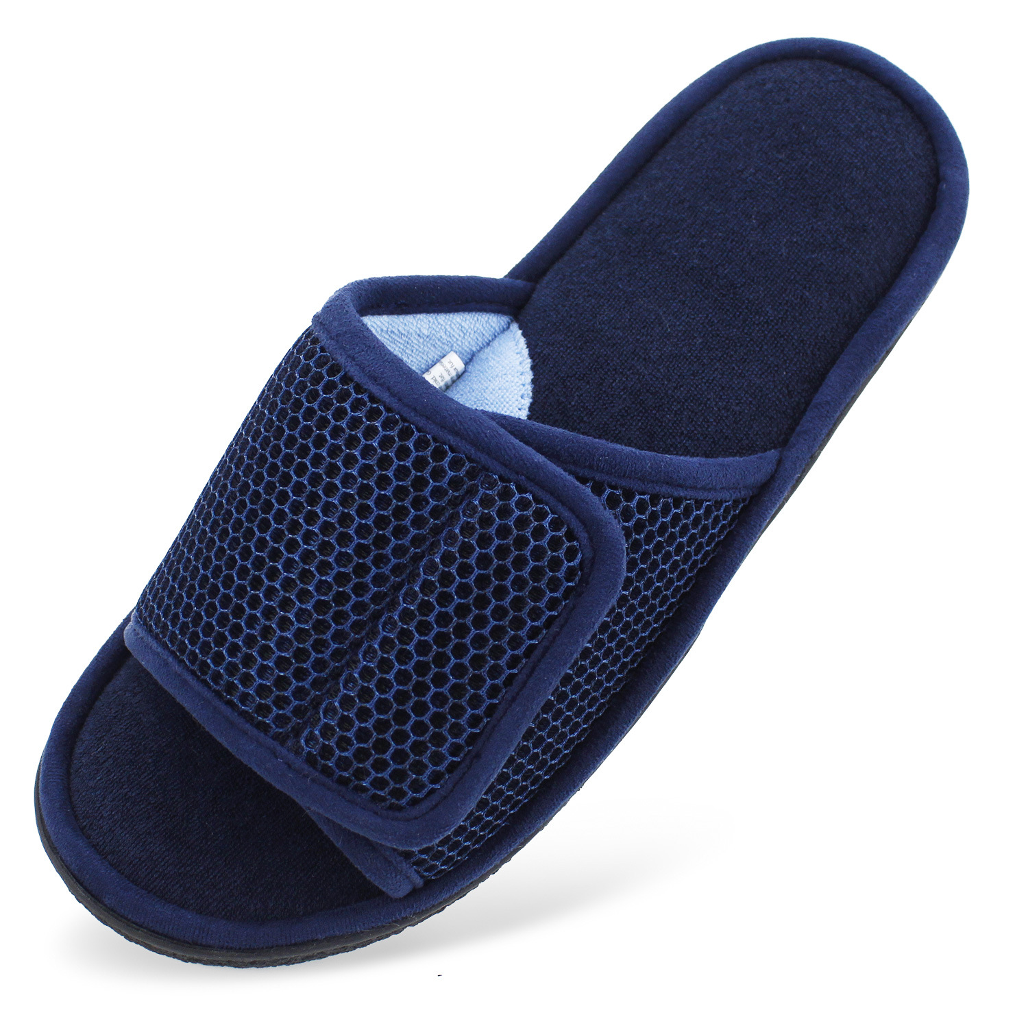 Cross-border Velcro Coral Fleece Cotton Slippers Men's Home Slippers TPR Sole Floor Slippers for Four Seasons