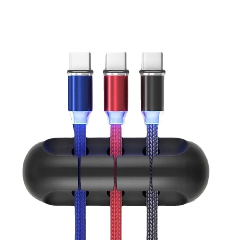 自己接着電源コード固定クリップマウス線イヤホン巻線器携帯電話ケーブルカードシリコンデスクトップ理線器|undefined