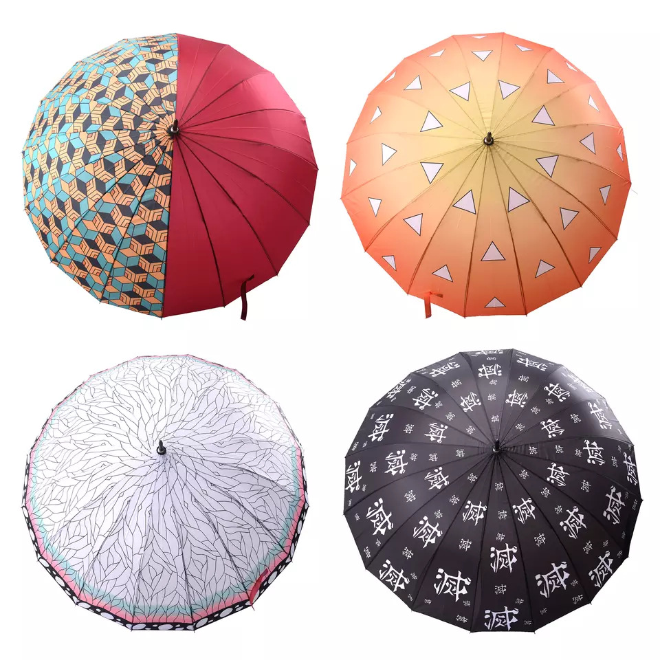 Animation Surrounding Long Handle Sunny Umbrella Ghost Killer Umbrella My Wife Shan Yi Tan Zhi Lang Purgatory Male and Female Personalized Sunshade Umbrella
