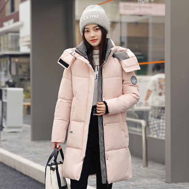  winter cotton coat for women mid-length loose ins Hong Kong style cotton coat for women new thickened down cotton work jacket