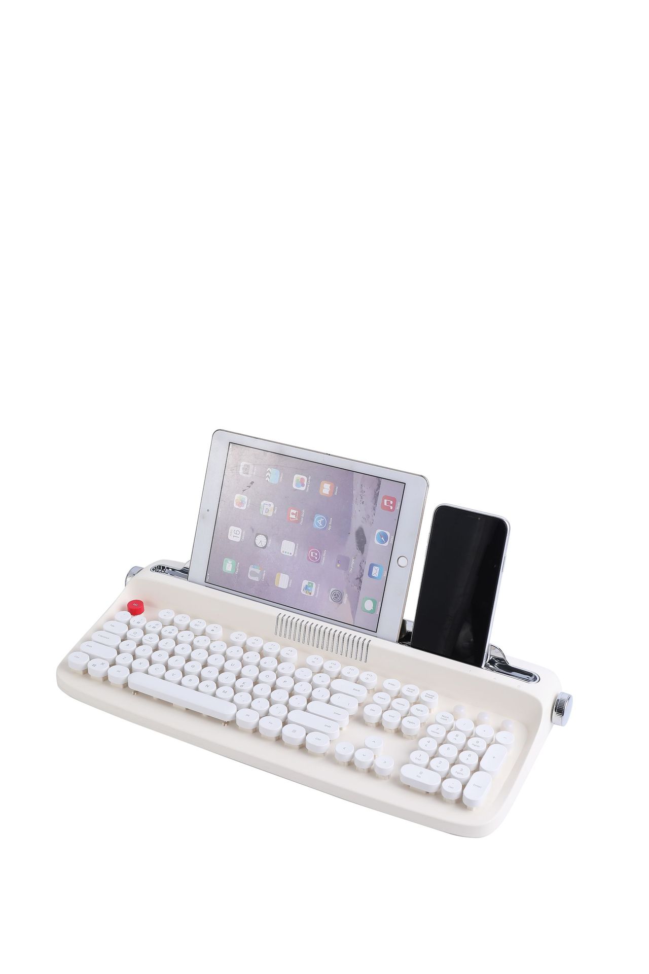 B503 Bluetooth wireless office typewriter feel keyboard tablet universal fashion retro round key cap English