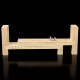 Tripod solid wood woven rack (without clip)