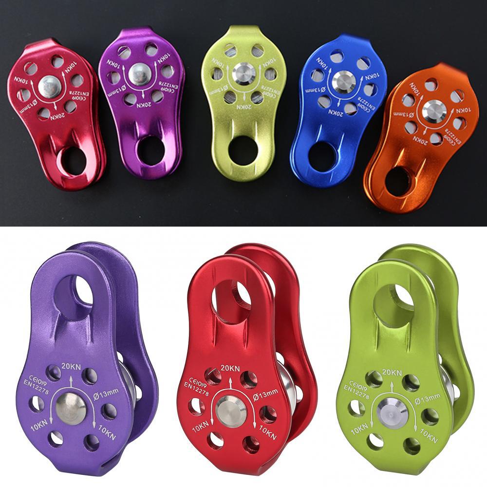 Fixed climbing pulley mountaineering single pulley transportation hoisting pulley outdoor crossing pulley cableway transportation equipment