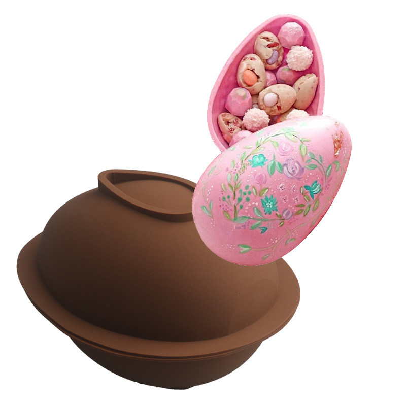 New Easter egg silicone mold egg goose egg duck egg French flower-shaped cake mousse mold DIY ostrich