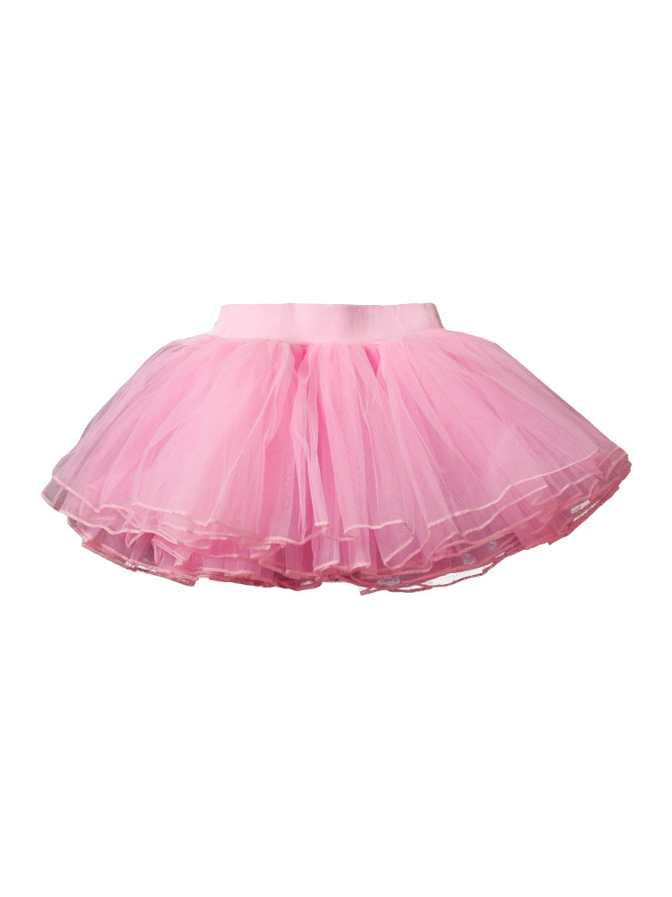 Children's Dance Veil Skirt Girls Ballet Skirt Half-body Group Tutu Skirt White Mesh Short Skirt Girls Dancing Skirt