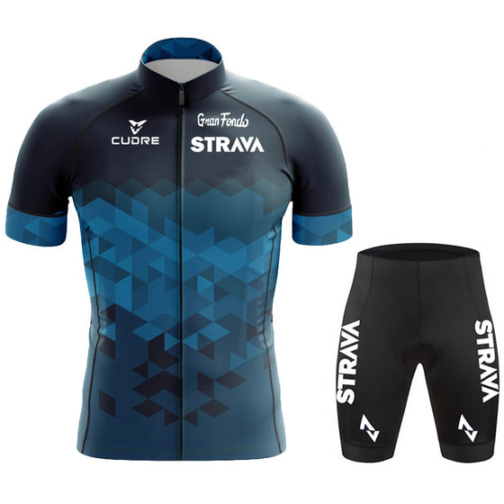 2023 Cross-border Cycling Suit Strava Tour de France Short-sleeved Suit Mountain Bike Race Cycling Suit