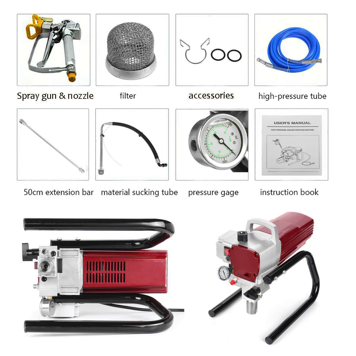 450 spraying machine spray latex paint spray machine paint antirust paint fire paint high pressure airless spraying machine manufacturers