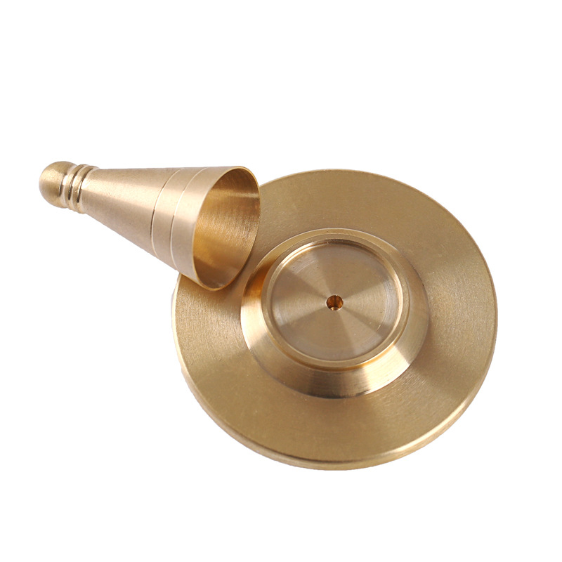New brass natural color incense burner suit incense ceremony tool appliance Gray pressure incense brush incense shovel suit