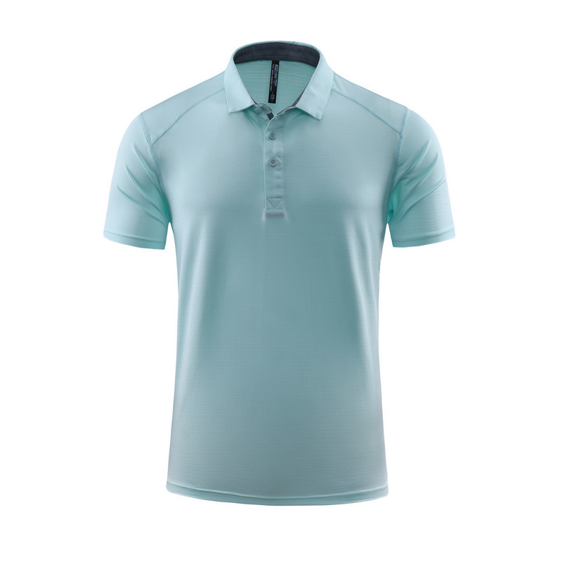 Sports Quick-drying Polo Shirt Short-sleeved Men's Summer Quick-drying Running Sports Top Women's Elastic Gym Training Team Clothes