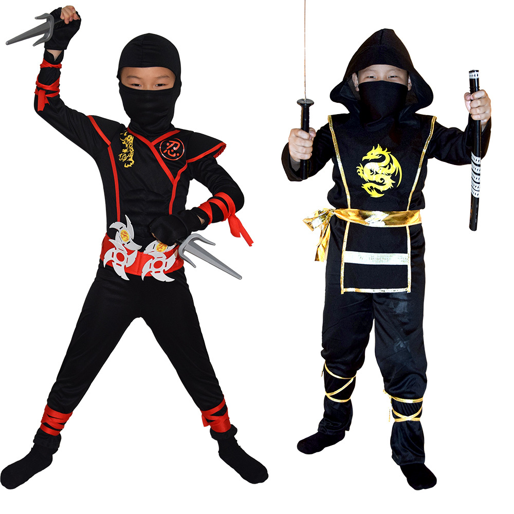Halloween Children's Ninja Costume Performance Costume Japanese Ninja Costume Night Clothes cosplay Performance Costume Wanno